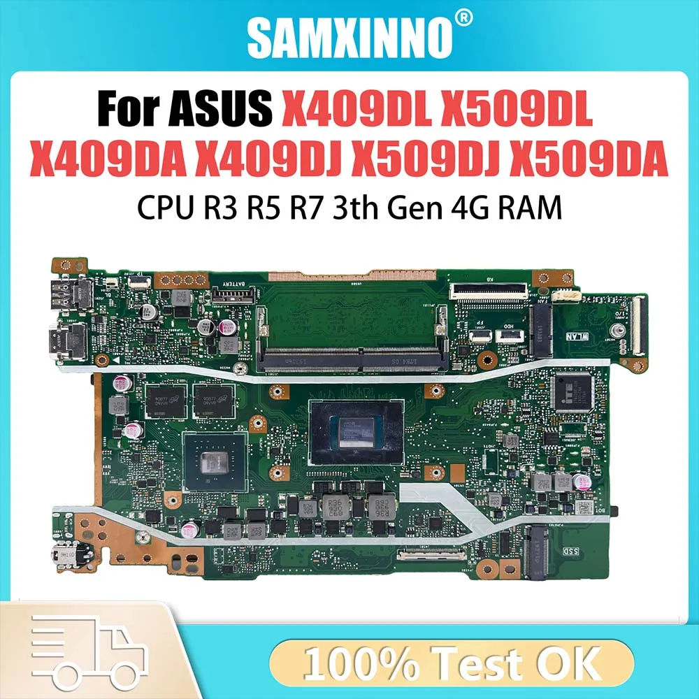 X509DA Laptop Motherboard X509DAP X409DL X509DL X409DA M409D M509D D409D D509D Y5200D FL8700DA X409DJ Mainboard 3050U R3 R5 R7