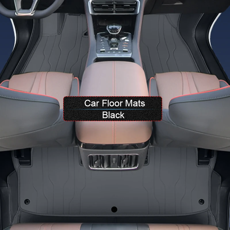 مخصص نابا الجلود سيارة القدم حماية حصيرة ل BYD SONG PLUS SEALION 6 SEAL U 2023-الحاضر الفاخرة مقاوم للماء وسادة أرضية ملحق