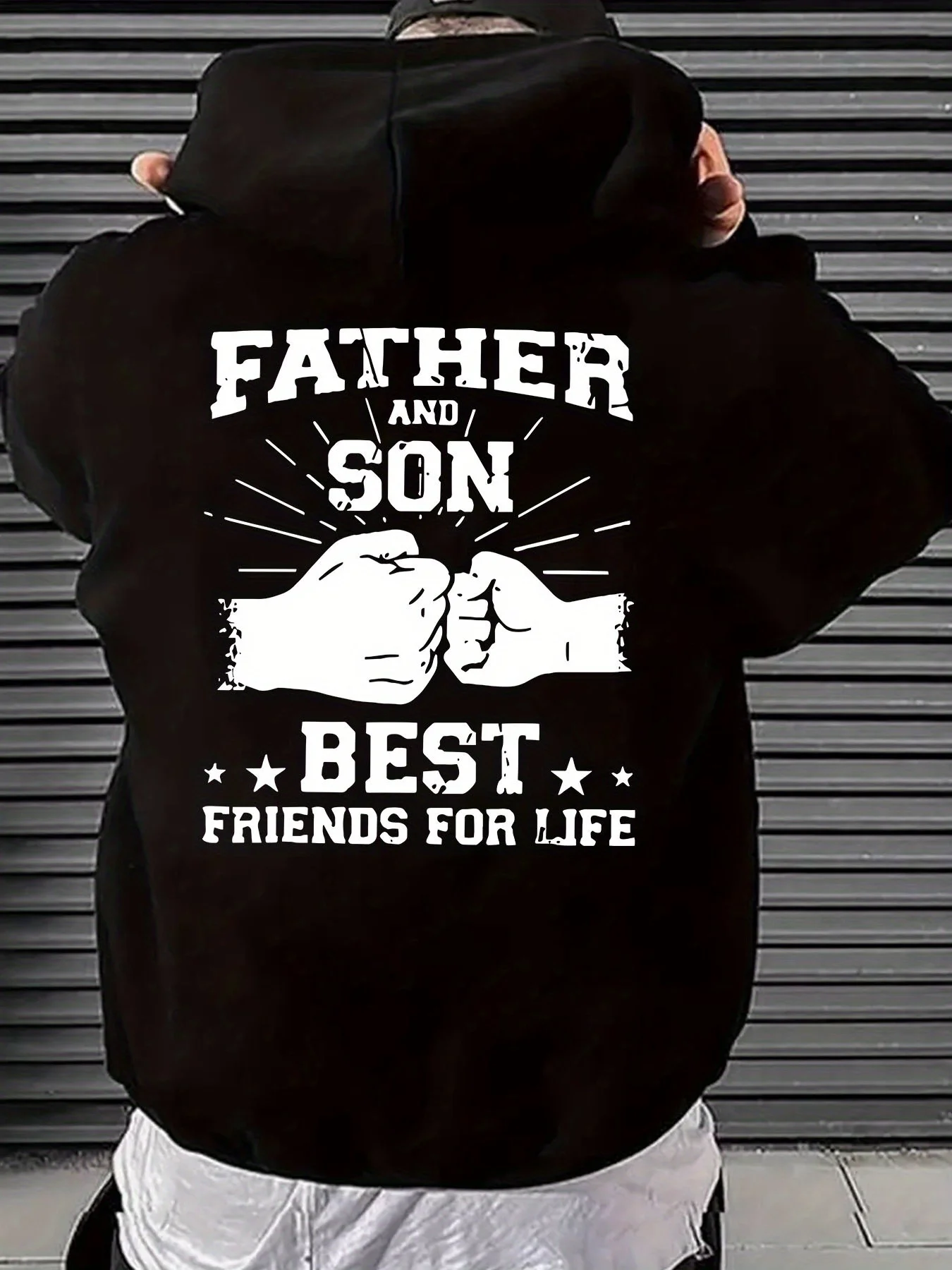 

Men's geometric pattern casual hooded sweatshirt, new hooded pullover spring-autumn printed sweatshirt, casual wear