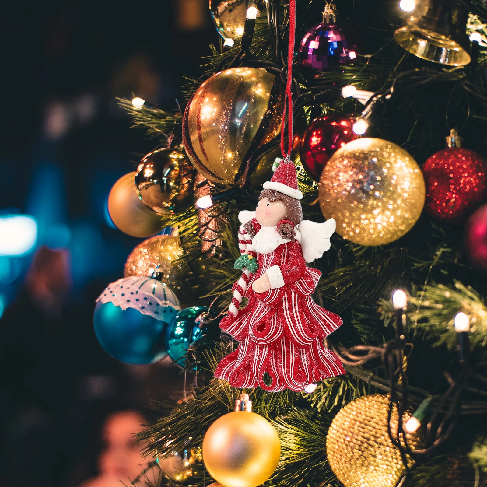 

Christmas Tree Decorations Xmas Pendant Adorable Cartoon Shape Festive Atmosphere Family Gift Idea Xmas Tree Ornaments