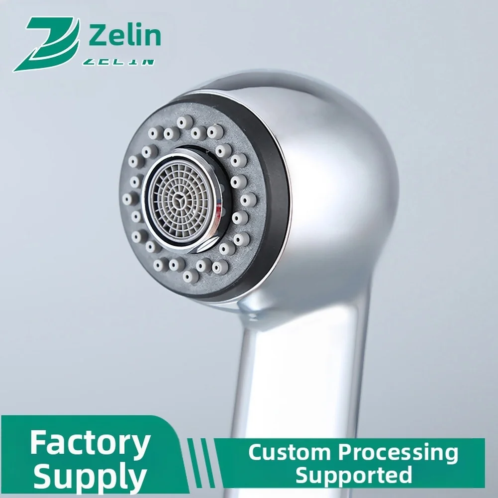 النمط الأوروبي المطبخ سحب رأس رشاش مع فقاعة وأوضاع المطر وظائف ABS كروم صنبور فوهة أدوات المطبخ المنزلية