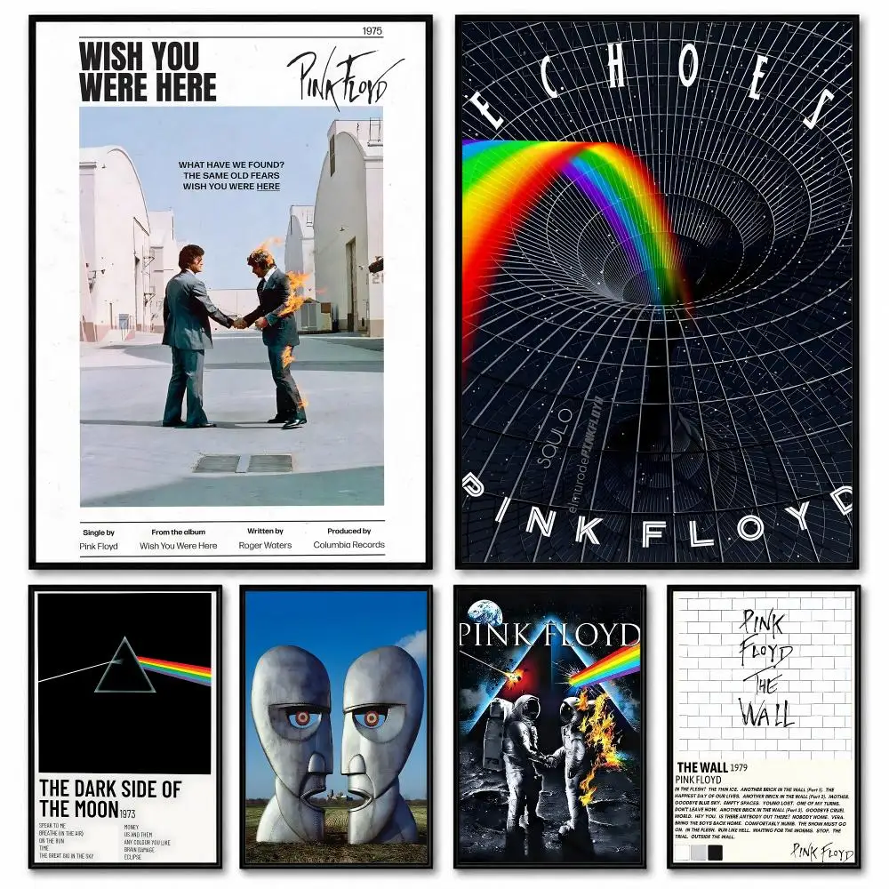 Pop Band P_Pink F_Floyd Classic Album Poster Room Decor Home Wall Art Printing Waterproof Garage BedRoom Posters Gift