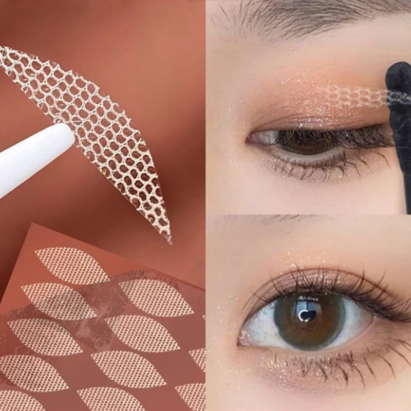 Bande adhésive invisible en dentelle pour paupières, forme olive, pour double pli, outil de maquillage beauté, 180-480 pièces