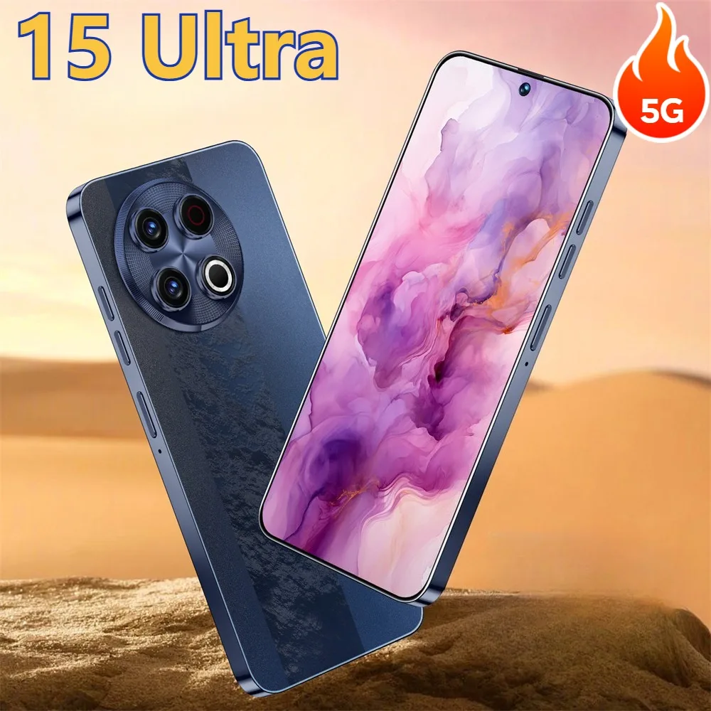 

Case For 15 Ultra Cellphones 7.3inch Original 4G 5G Dual Card Dual Standby Global Version Android 14 System 8000mAh Battery