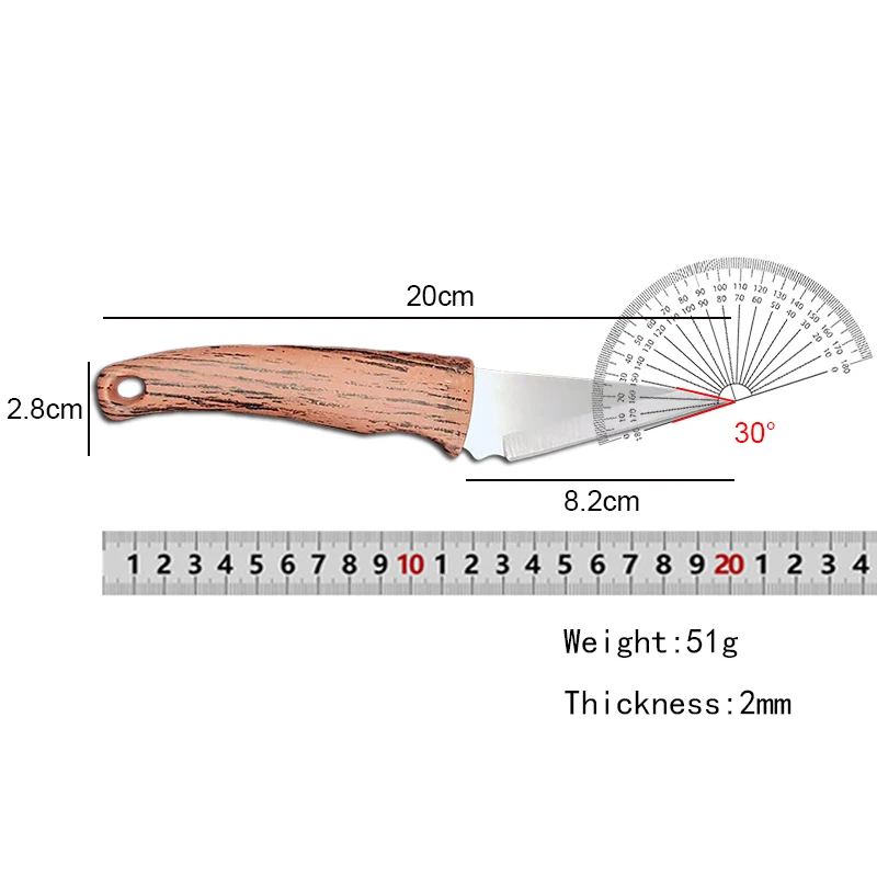 Stainless Steel Garden Grafting Knife Fishing Paring Meat Cutting Pruning & Plant Tools