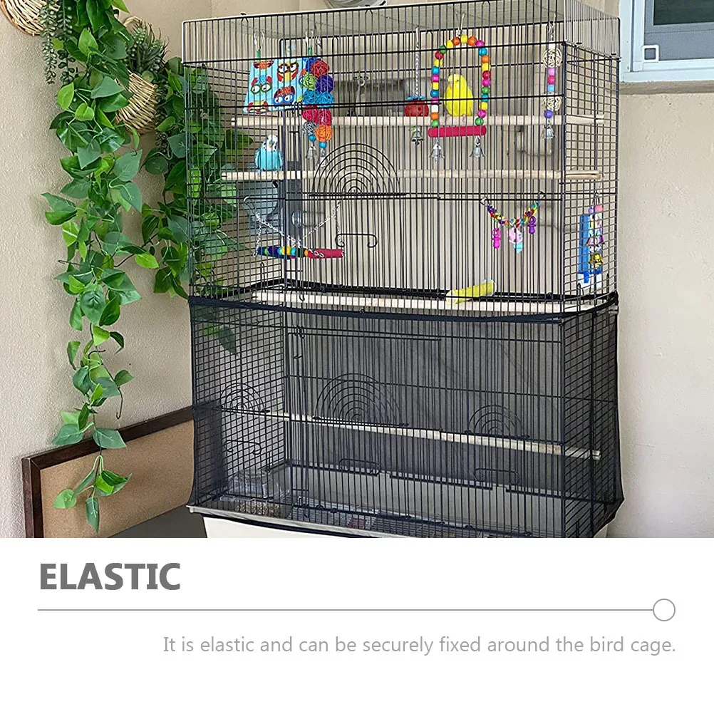 

Bird Cage Cover Mesh Guard Elastic Dust-Proof for Pet Birds Cage Accessory Birdcage Cover Birdcage Guard