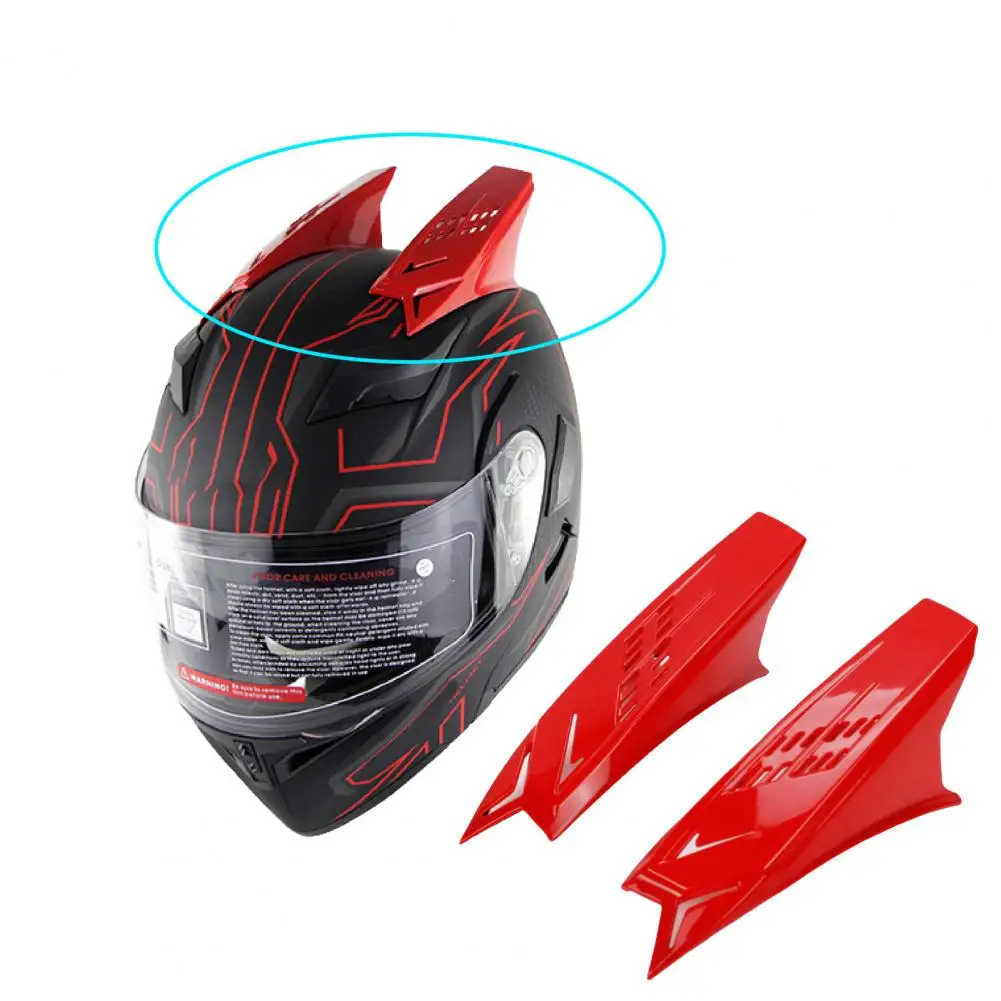 Funny Creative Cool Motorcycle Helmet Horns Adhesive ABS Stylish Motorcycle Helmet Horns Motorcycle Accessories