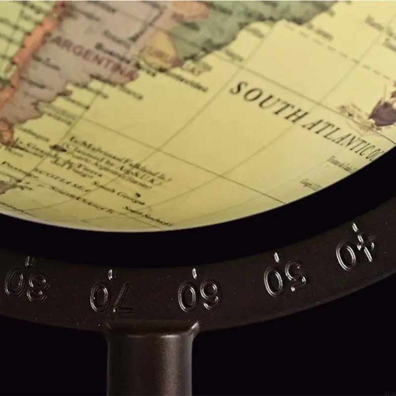 X13A Untique World with Stand Complete Geography Map