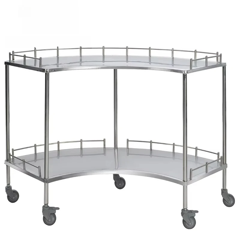Hospital Clinic Surgery Cart, Stainless Steel Medical Cart, Medicine Changing Cart, Medicine Cart