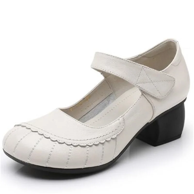 2023 New Spring Elegant Fashion Pumps Shoes Women Genuine Leather Shoes Large Size Shallow Mouth Trend Banquet High Heel Shoes