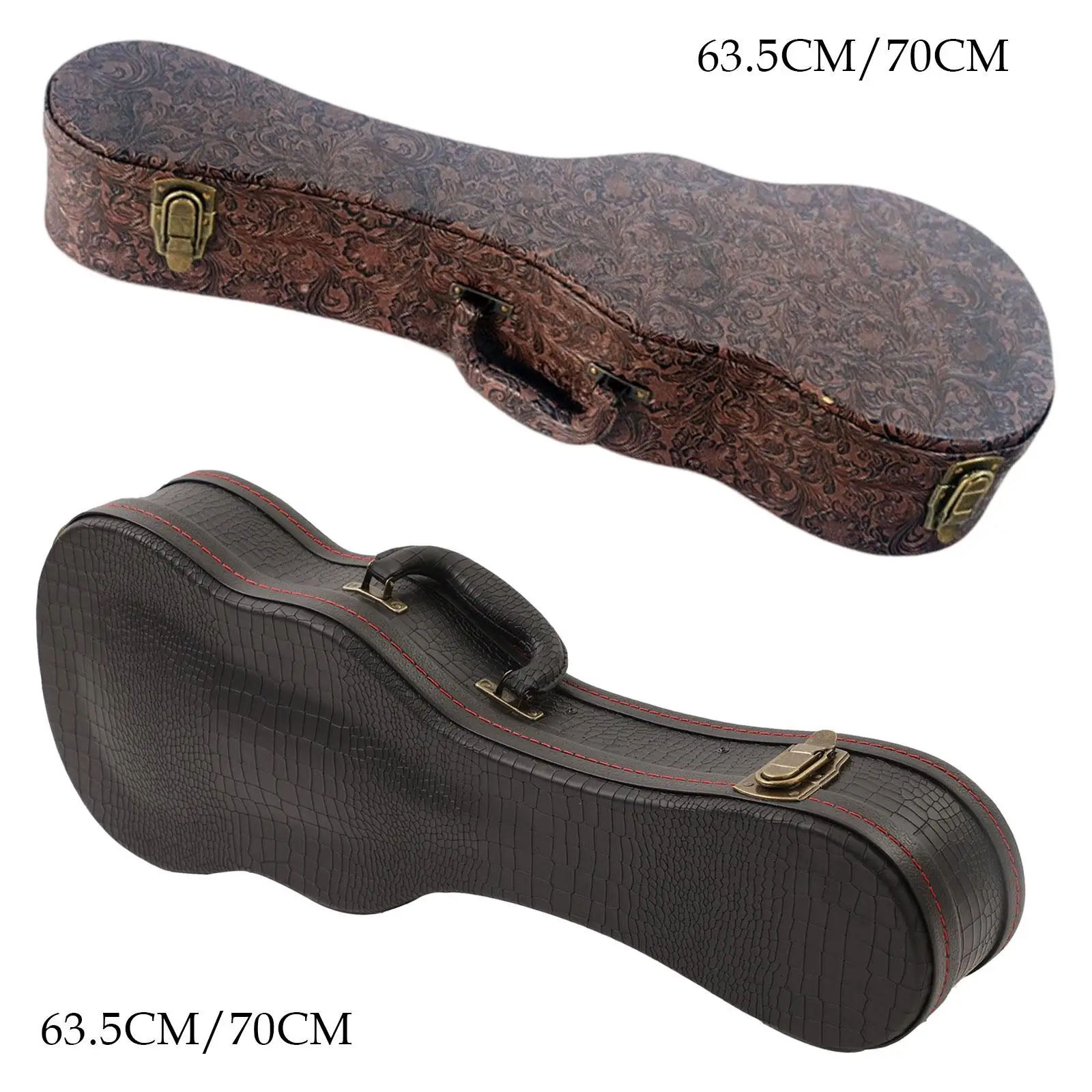 

Ukulele Case Ukulele Bag Portable PU Leather Ukulele Gig Bag with Carry Handle for Stage Performance Camping Beginners Gifts