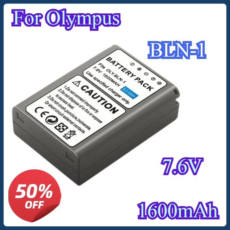 

BLN-1 Camera Battery 1600mAh PS-BLN1 BLN1 Rechargeable Batteries For Olympus OM-D E-M1 E-M5 Mark II PEN-F E-P5 EM1 EM5 PENF EP5