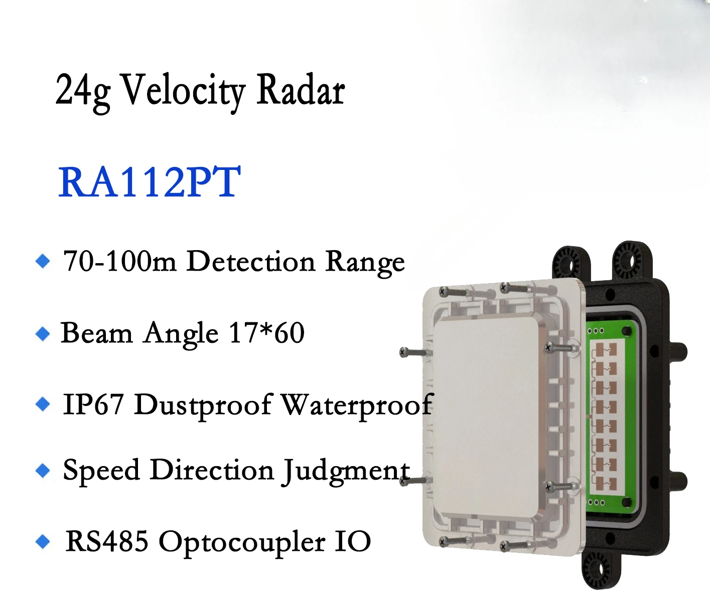 for Speed measurement radar can determine the direction of travel Speed plate radar Traffic speed measurement radar