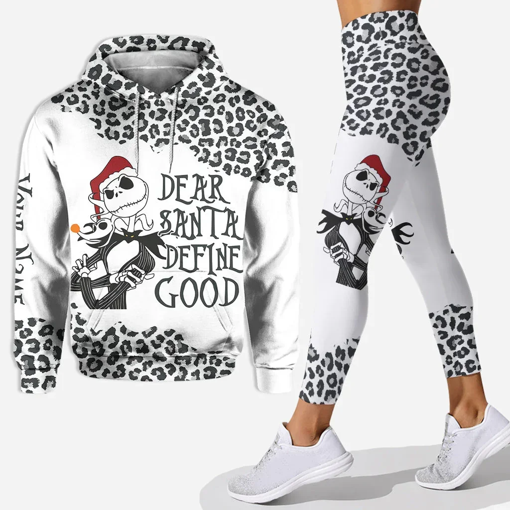 The Christmas Nightmare Jack Skellington Hoodie Leggings Yoga Pants Set Womens Disney Yoga Hoodie Leggings Fashion Tracksuit Set