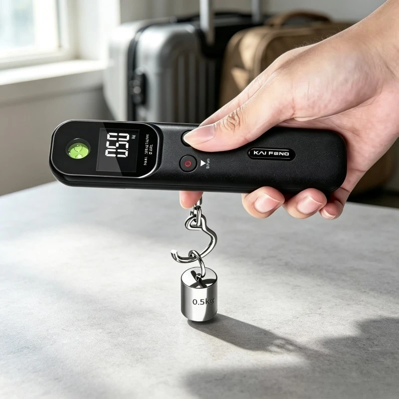 LCD Digital Luggage Scale 50kg Portable Electronic Hanging Scale High Precision Pocket Weighing Tool For Travel Baggage Weighing