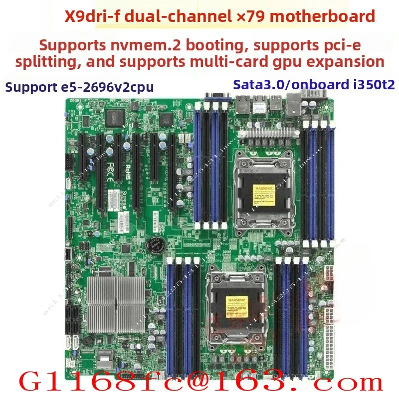 X10DRG-Q Graphics Workstation Motherboard Supports 4 GPUs, Graphics Card Motherboard, Dual X99 Motherboard