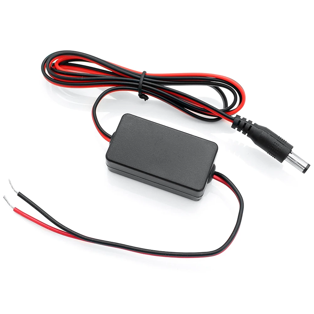 Rectificador de visión trasera de coche, Conector de filtro de condensador de relé de potencia de 12V CC para filtro de cámara de automóvil de