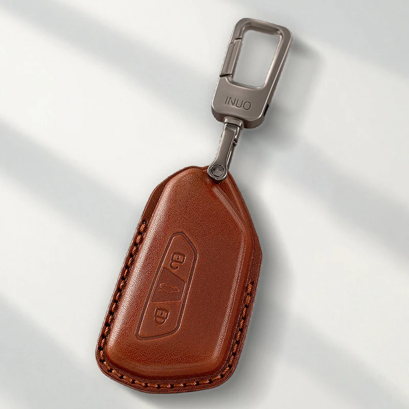 حامي جلد طبيعي ل Volkswagen VW Golf 8MK8 ID 4 ID3for Skoda Octavia A8 MK4 حافظة مفاتيح فوب #2