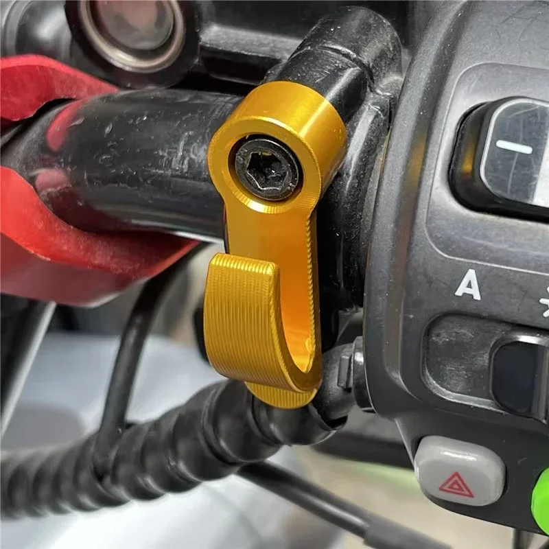 Aluminum alloy off-road motorcycle helmet hook universal motorcycle single hole hook, multifunctional hook