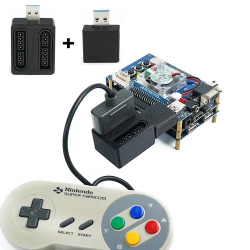 Imagen 2 del producto Adaptador de reproductor RetroScaler 2 en 1 para controlador SNES/NES para placa SNAC para placa Terasic DE10-Nano Mister FPGA IO