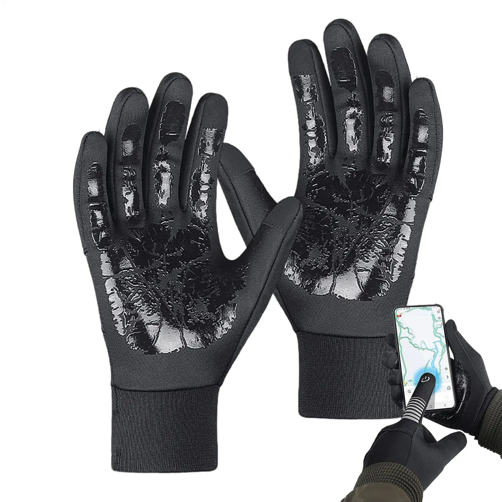 Winter Gloves Touchscreen Waterproof Snow Gloves Non-slip Mittens for Men Women Sporting Cycling Driving Skiing Outdoor