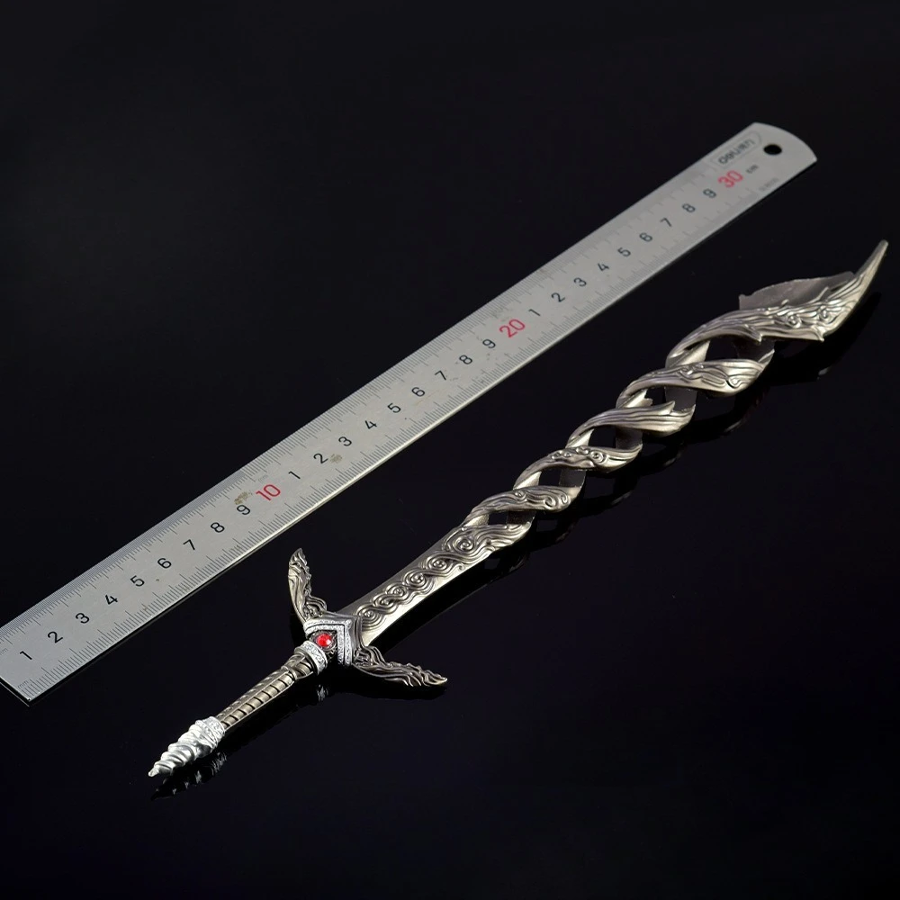 30cm Godslayer's Greatsword  Ring Game Peripheral  Eldened All Metal  Gift Box Toy Samurai Craft Accessorie Ornament Collections