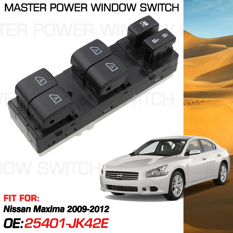 Car Window Control Switch Master Button 25401-JK42E 10+3 Pins For Nissan Maxima 2009 2010 2011 2012 25401-JK40D 25401-9N00D