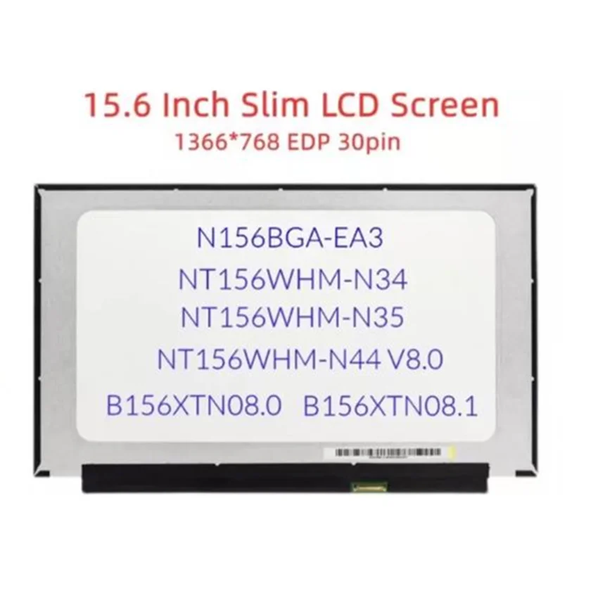 

15.6" Slim Laptop LCD Screen N156BGA-EA3 C1 NT156WHM-N45 N44 V8.0 For Lenovo ideapad 320S-15ISK 15ABR 15AST 720-15IKB 80X5 30pin