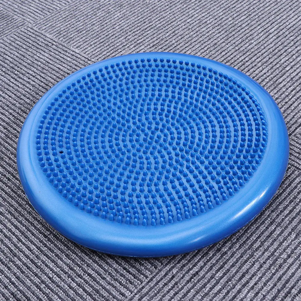 

Blue Inflated Wobble Cushion 34Cm Balance Disc Thick Stability Core Strength Seat Calming Pain Relieving Wobble Cushion