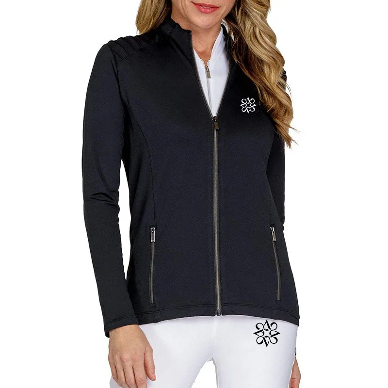 ST ANDREWS 2024 New women's golf shirt Women's golf jacket Long sleeved sports windproof jacket Knitted cardigan