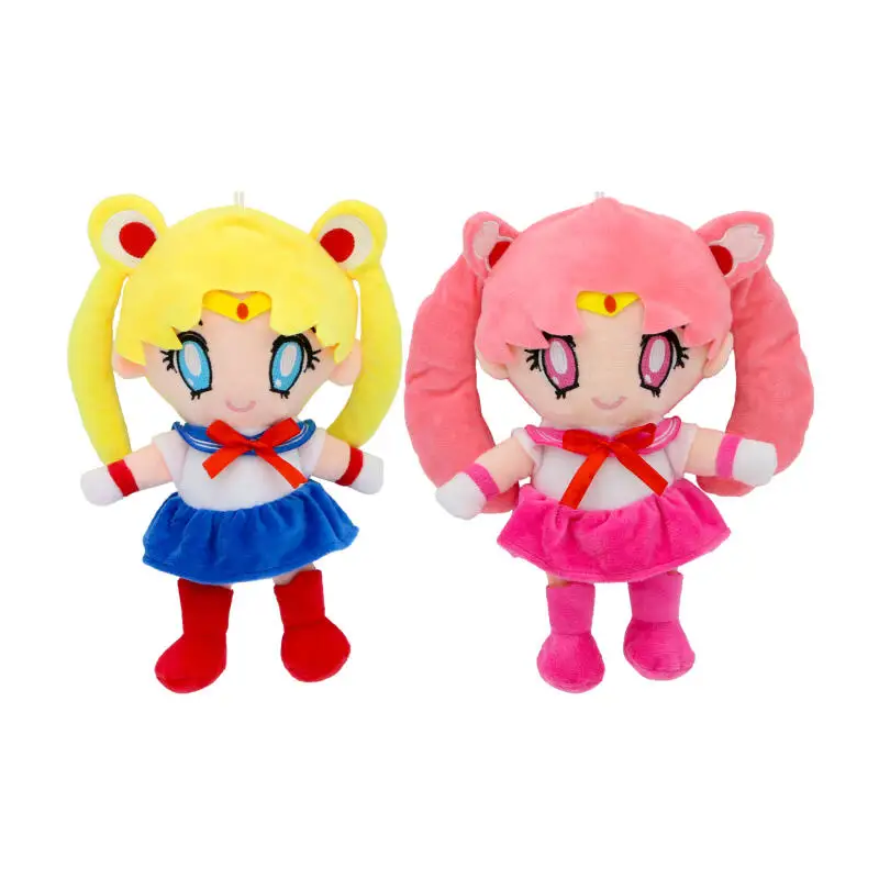 About 25Cm Sailor Moon Tsukino Usagi Chibiusa Kino Makoto Colorful Soft Plush Doll Window Decoration Accompanying Toy Girl Gift - view 3