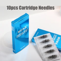 10pcs Professional Disposable Tattoo Cartridges Needle RL/RS/RM Semi-Permanent Eyebrow Lip Makeup Needles For Tattoo Machine Pen