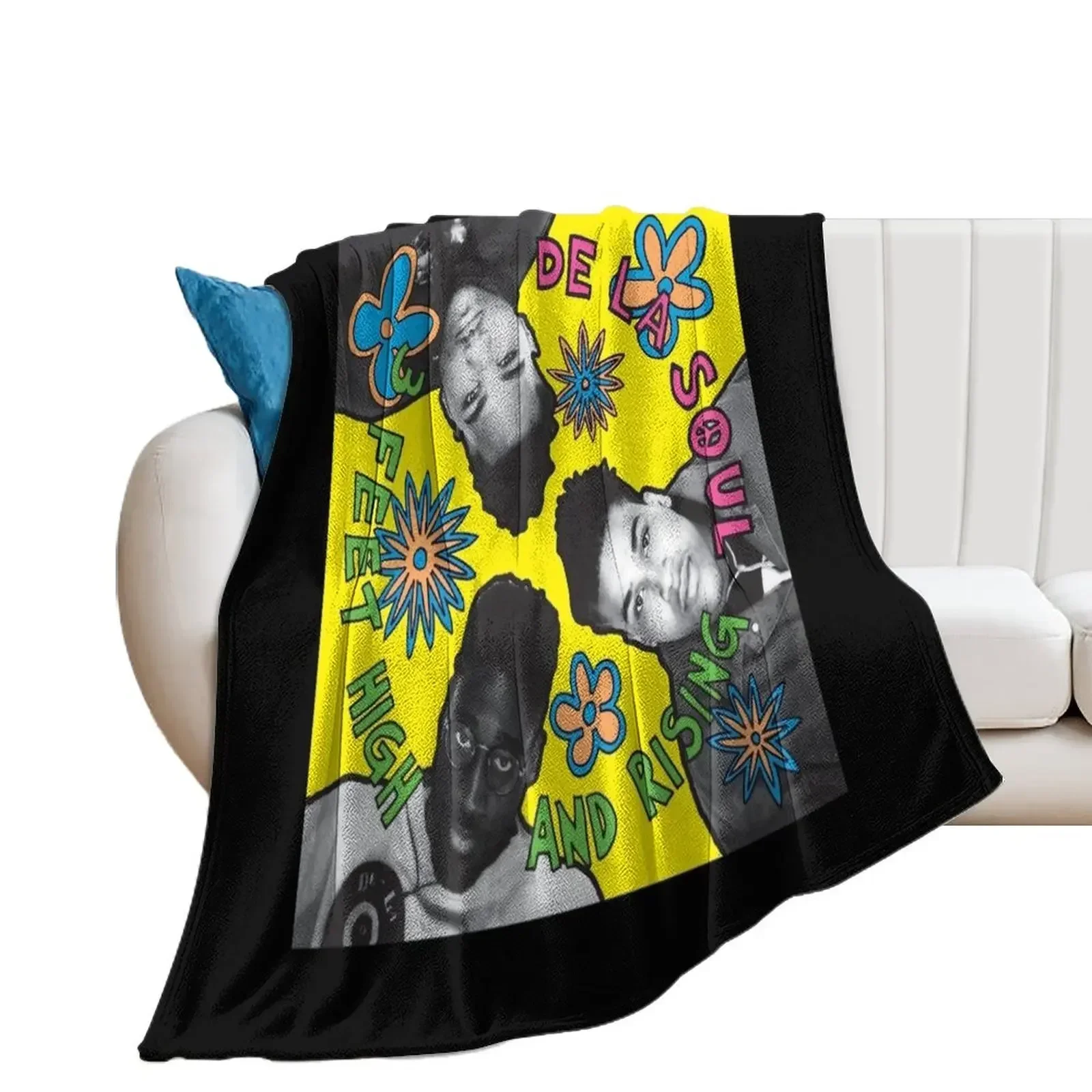 

De La Soul 3 Feet High and Rising Album Cover Throw Blanket Luxury Brand Blankets For Baby Blankets