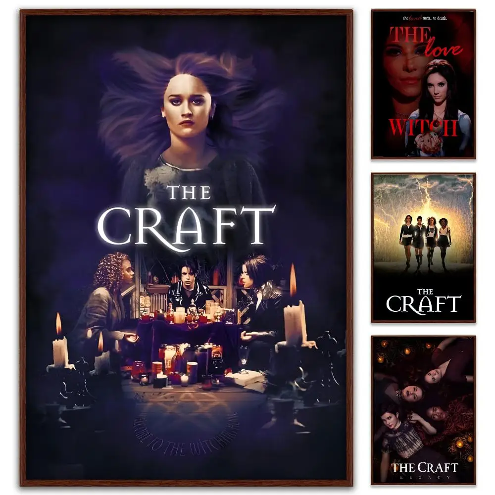 The Craft 90s Teen Witch Horror Classic Poster Self-Adhesive PP Paper HD Wall Decal for Study Living Room Garage DIY Gift