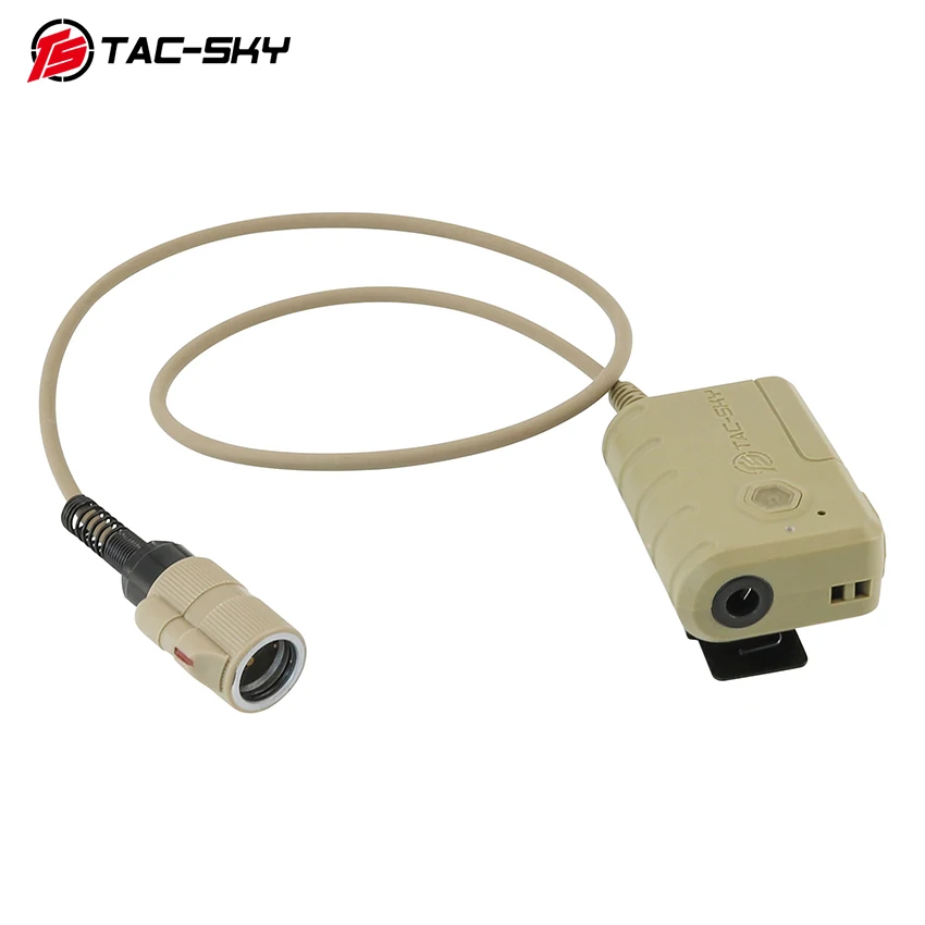TS TAC-SKY 6-pin Extension Cable PTT Adapter with Conversion Cable for Tactical Headsets Mobile Phone for Music and Calls
