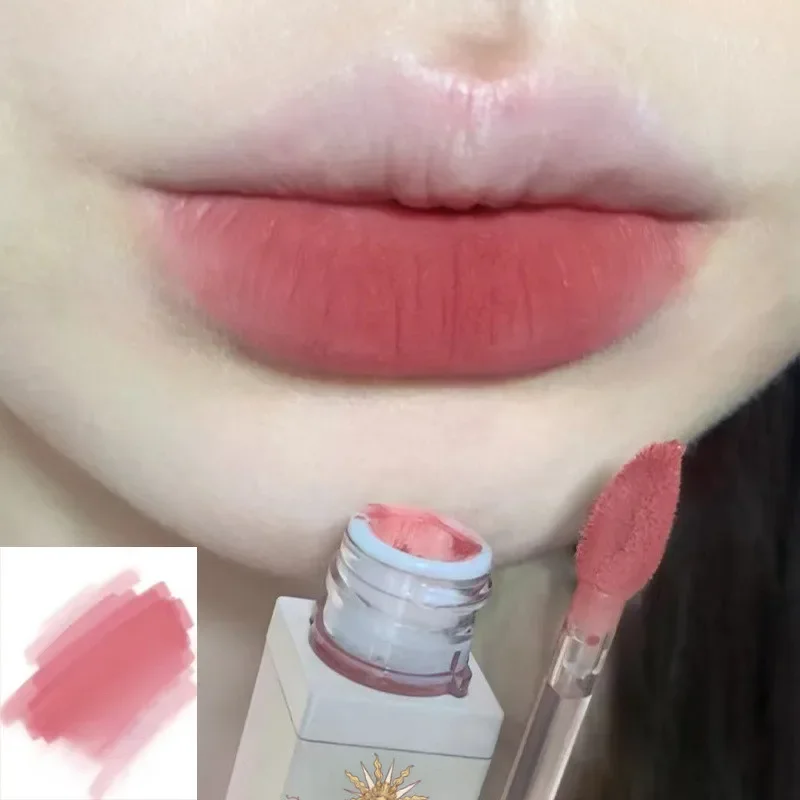 Brillo de labios mate de circo de dibujos animados, lápiz labial a prueba de agua, brillo de labios hidratante de belleza, duradero, fácil de colorear, maquillaje bonito para mujeres