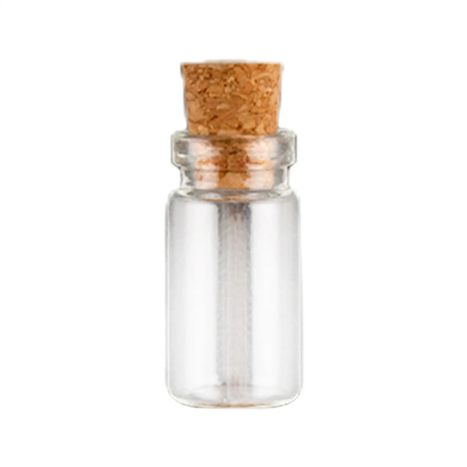 50x Mini Glass Bottles Jars with Cork DIY Art Crafts Necklace Pendants Party Supplies Message Bottle Small Wishing Bottle