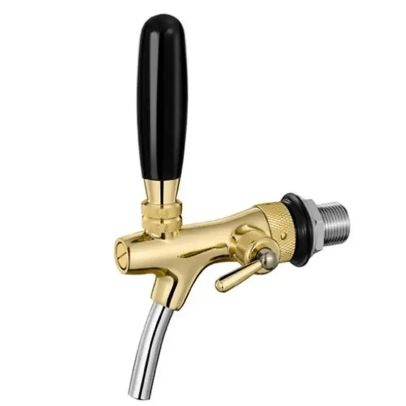 Adjustable Flow Draft Beer Tap Disconnect Stainless Steel Flow Control Beer Faucet Homebrew Kegerator,Beer Head Faucet