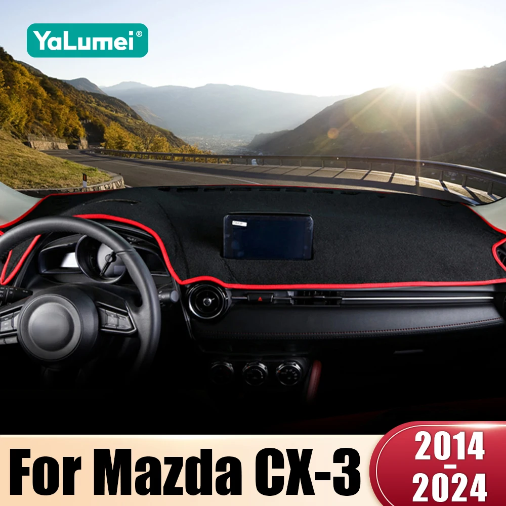 

For Mazda CX-3 CX3 2014 2015 2016 2017 2018 2019 2020 2021 2022 2023 2024 Car Dashboard Sun Shade Cover Non-slip Mat Accessories