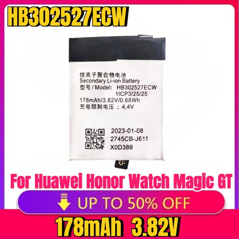 

New Replaceable HB302527ECW New Battery for Huawei Honor Watch Magic GT 178mAh Watch Battery GT 1 42MM Replacement Battery