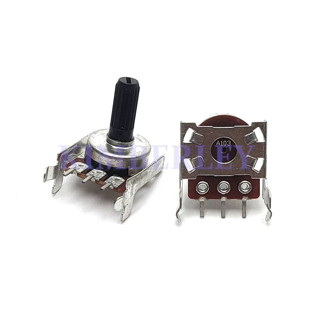 2 Piece 161 R201T North American Speaker Bass Main Volume Potentiometer 6 Pin 3 Pin A103 A10K B10K B20K B50K B100K Shaft 15MM - Image 2