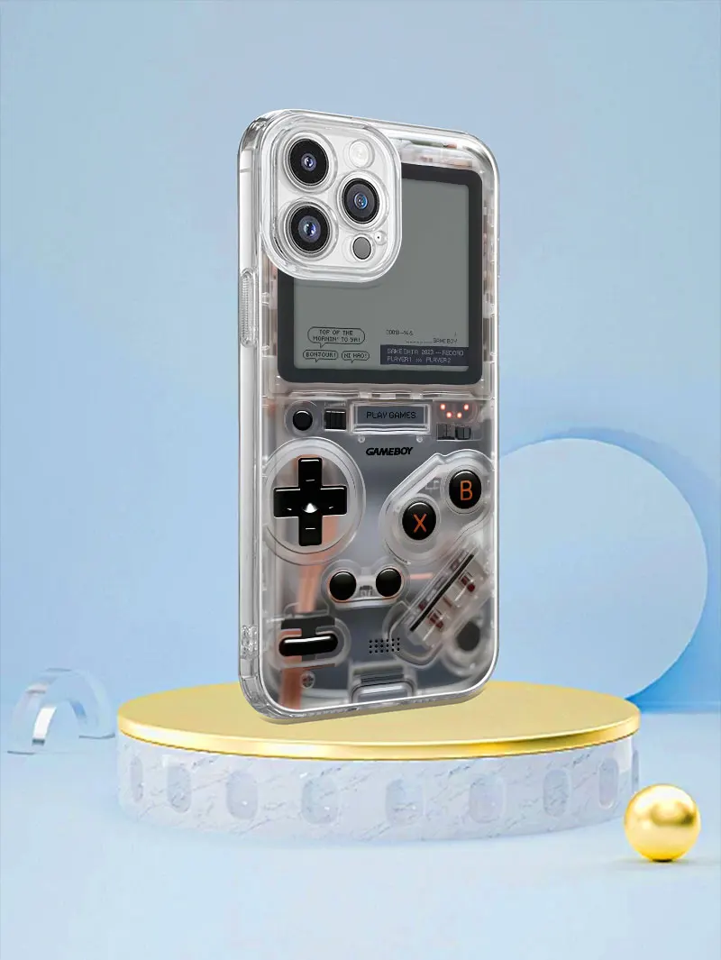 واضح PC لعبة آلة نمط جراب هاتف آيفون 17 16 15 زائد 14 13 12 11 برو ماكس X XS XR 6 7 8 غطاء خلفي شفاف #3