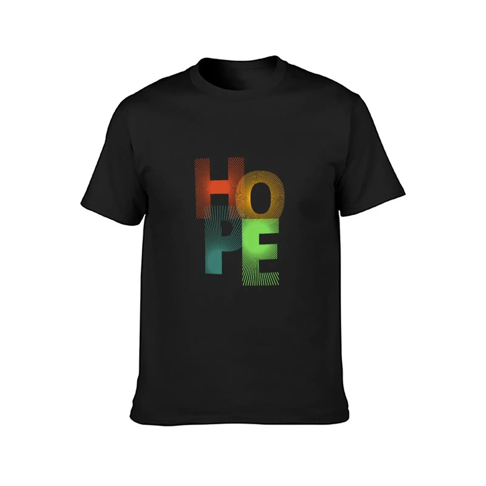 Hope Unleashed: A Wearable Beacon of Positivity T-Shirt korean fashion Short sleeve tee t shirts for men graphic