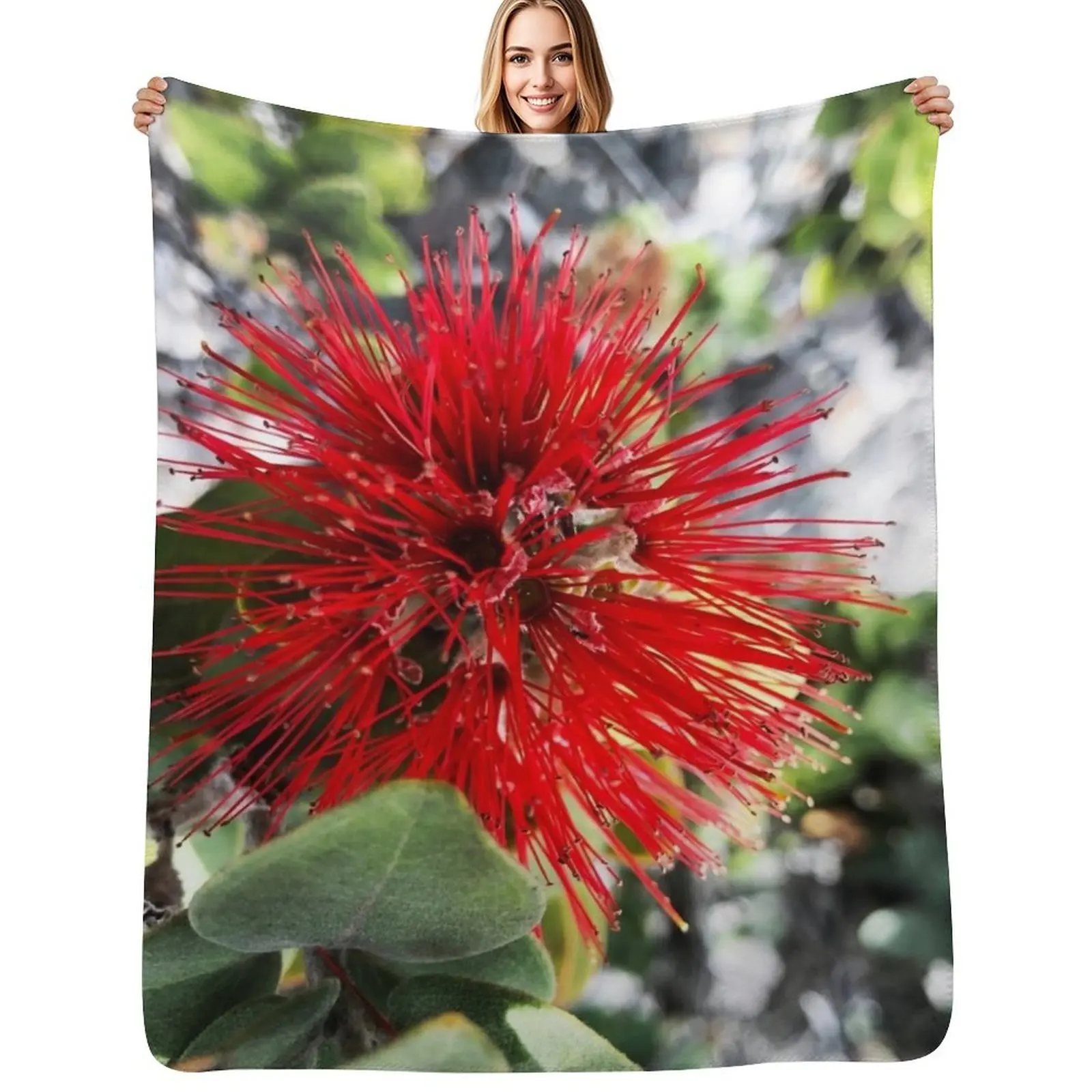 

Ohia Lehua Throw Blanket christmas decoration Multi-Purpose Bed decorative Blankets