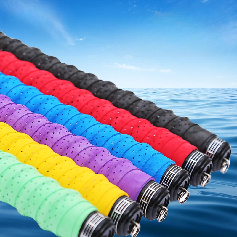 JOOYOO 1PC Fishing Rod Handle Wrapped with Sweat-absorbent Belt Anti-slip Belt Anti-electricity Cover Fishing Rod Handle Belt