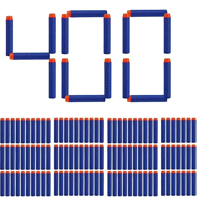 Blue Soft Hollow Hole Head Bullets 7.2cm For Nerfs Refill Darts Toy Gun Bullets For Nerfs Series Blasters Xmas Kid Children Gift