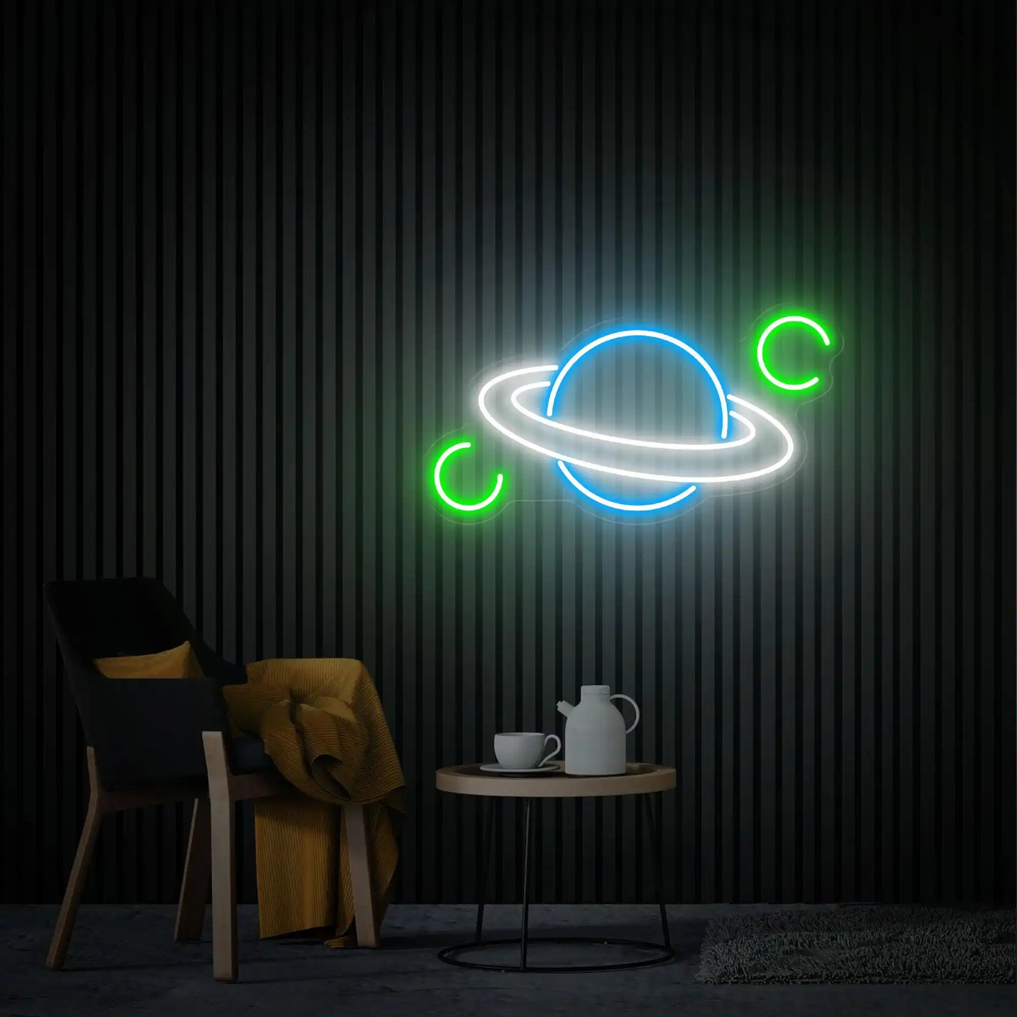 Planet Saturn Neon Sign Custom Planet Space Bedroom Wall Decor  Personalized Gift for Kids Bar Club Game Room Home Decor Office