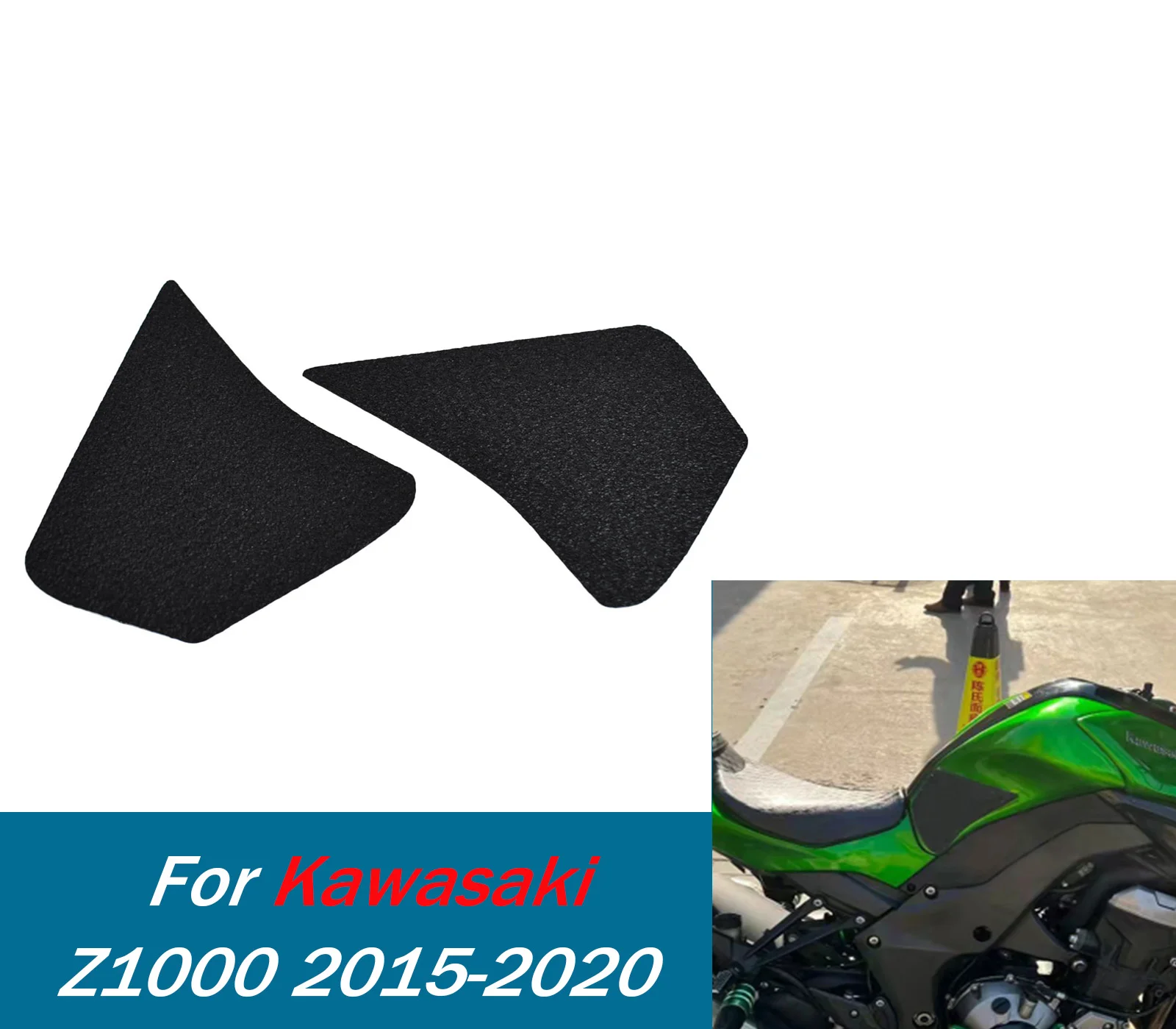 لكاواساكي z 1000 خزان قبضة الوسادة 2015-2020 المضادة للانزلاق الركبة حماية غطاء الوقود محكم سطح دراجة نارية ملصقات التبعي