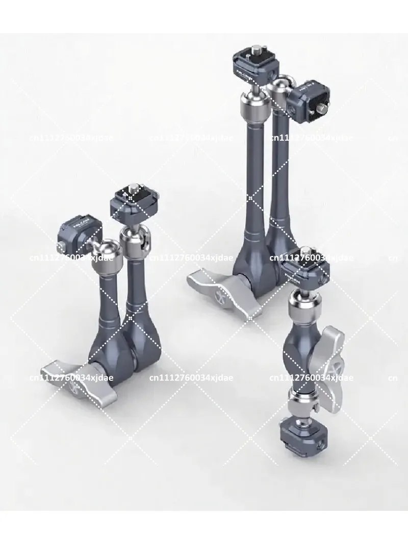 Dual Head Quick Release Magic Arm 7/11 Inch Articulating Friction Arm for Mirrorless Camera Monitor Expansion Bracket