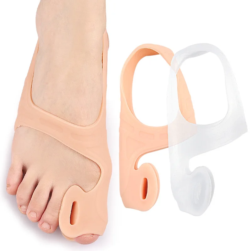 1Pcs Soft Gel Big Toe Separator Wear-resistant Sleeve Hallux Valgus Fingers Foot Care Tension Strap For Day And Night Use